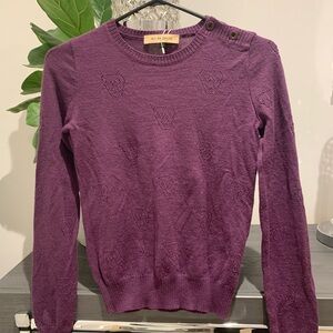 See By Chloe Deep Purple Knit Top